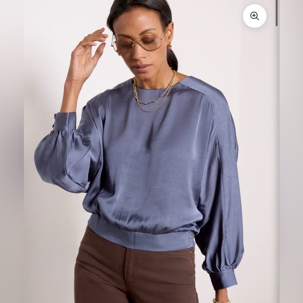 Evereve Payton Satin Blouse